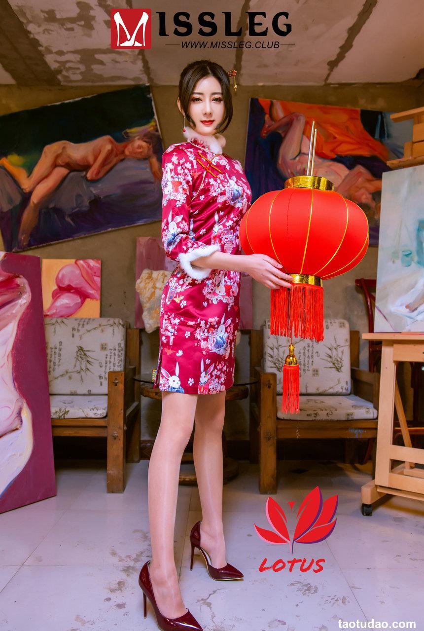 [MISSLEG蜜丝]钻石室内系列 2019.02.10 M004 院新年单人-熙熙 [60P]