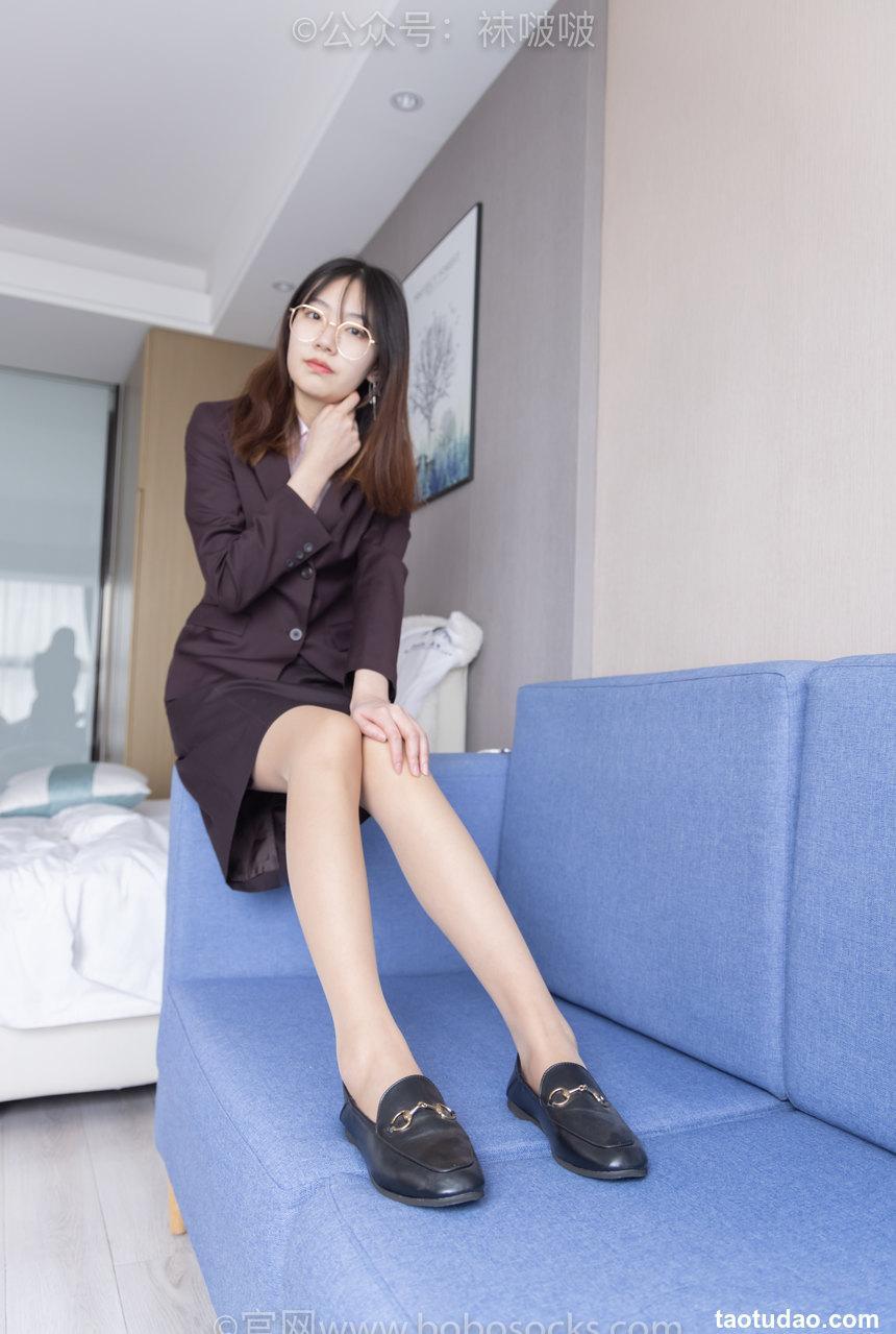 [BoBoSocks袜啵啵]NO.078 小甜豆-招行制服、平底鞋、灰丝[139P+1V／5.96GB]