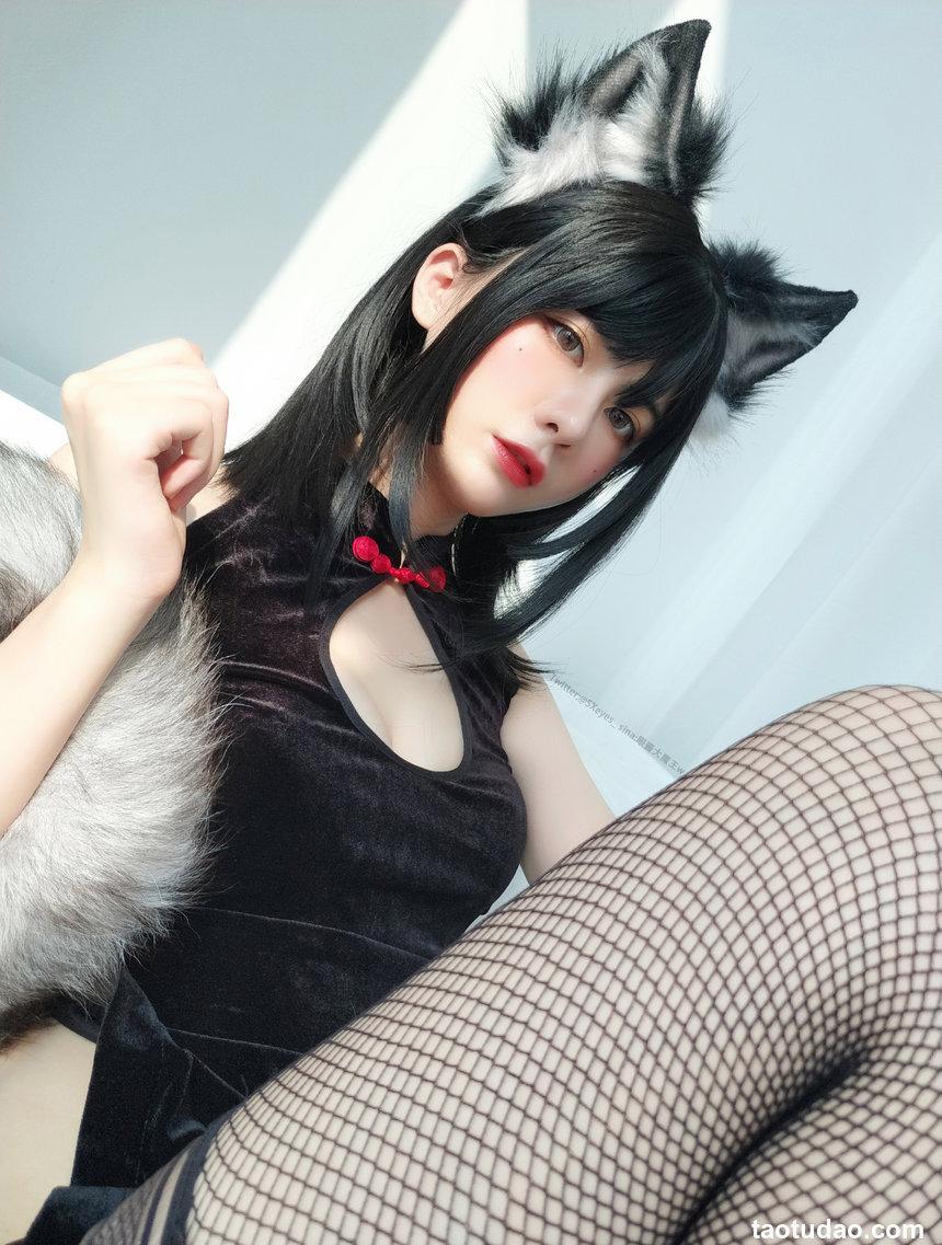 眼酱大魔王 NO.048 黑丝旗袍[34P／132MB]