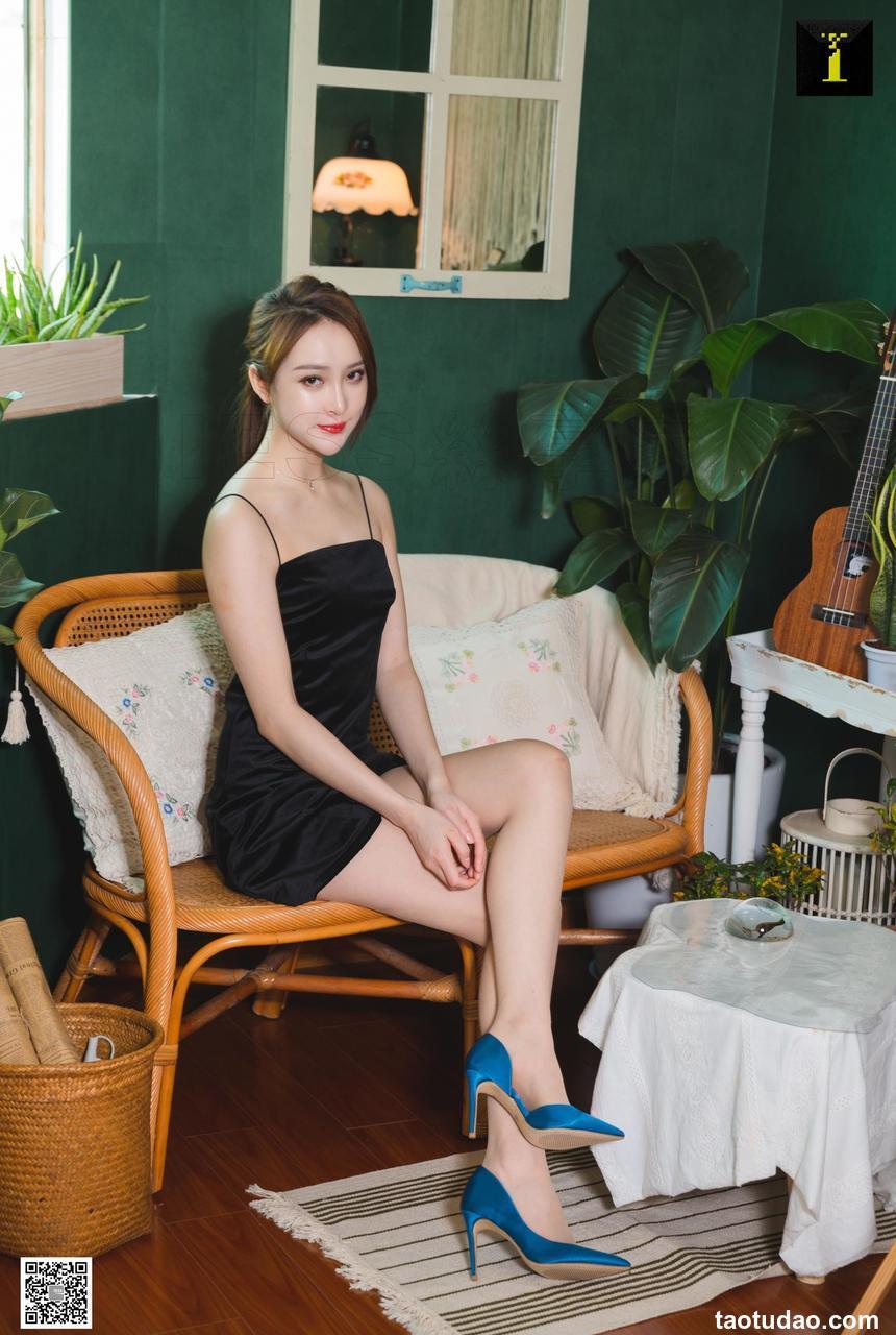 [IESS异思趣向]2019.06.13 丝享家510：云芝绸面蓝色高跟 [90P]