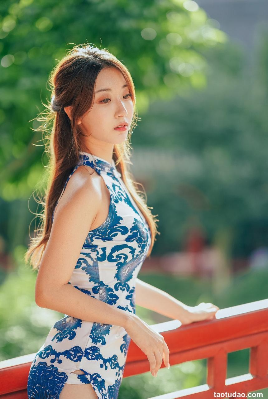 黑川 NO.056 青花旗袍[33P-318MB]