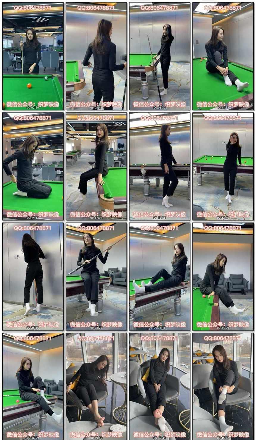 [织梦映像] No.022 打上火花-台球在放肆狂涌 [350P+1V-11.1G]