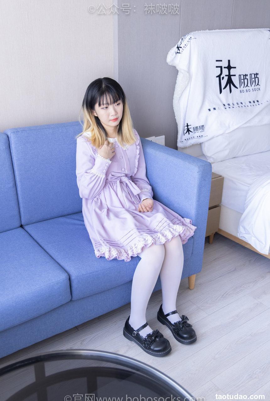 [BoBoSocks袜啵啵]NO.079 砂糖-皮鞋、厚白丝（花絮版）[140P+1V／6.88GB]