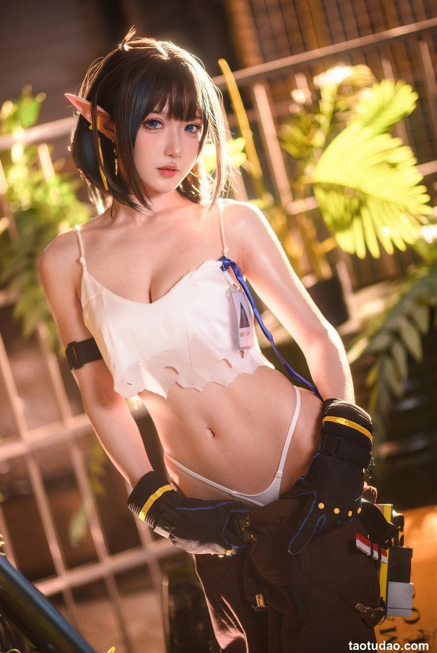 阿包也是兔娘 - NO.51 06月舰长《明日方舟 森蚺》[33P-506MB]