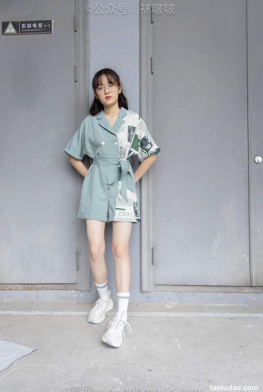 [BoBoSocks袜啵啵]NO.025 熊熊-安踏运动鞋、白色棉袜（踩脏）、裸足[146P+1V／5.23GB]