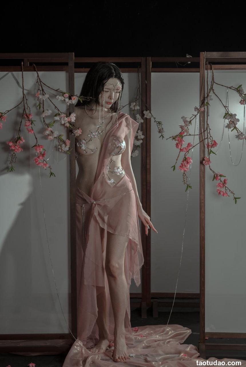 秋和柯基 - NO.60 粉 桃花神 [34P1V-639MB]