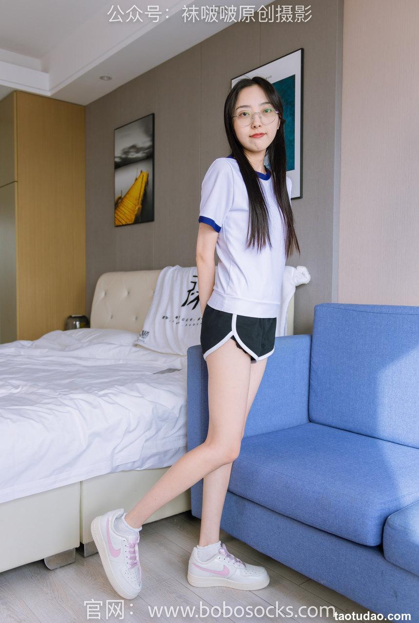 [BoBoSocks袜啵啵]NO.147 稚予-空军一号板鞋、白棉袜、体操服[139P+1V／5.71GB]