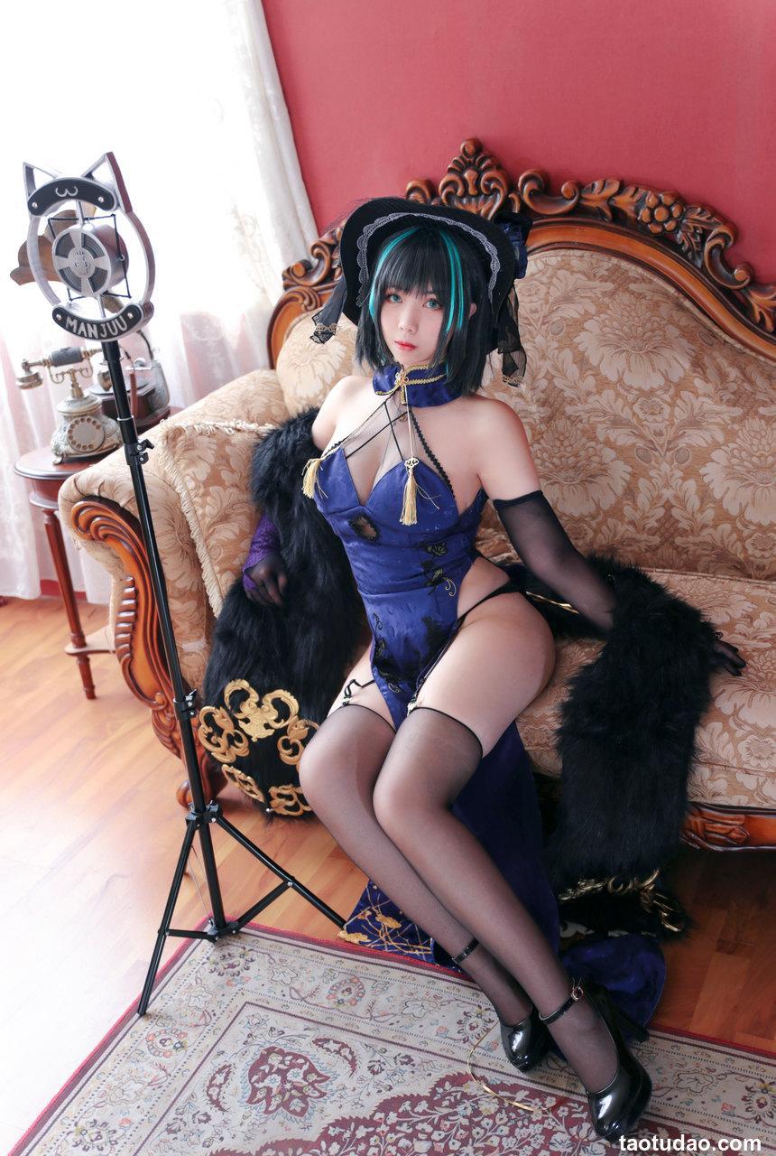 魅瞳Meroko   柴郡旗袍  [33P-287MB]