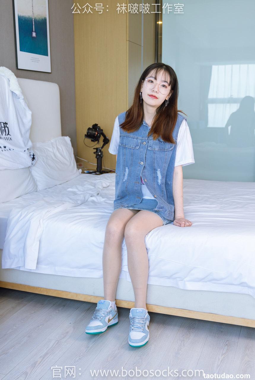 [BoBoSocks袜啵啵]NO.123 小甜豆-板鞋、白棉袜、肉丝[140P+1V／5.81GB]