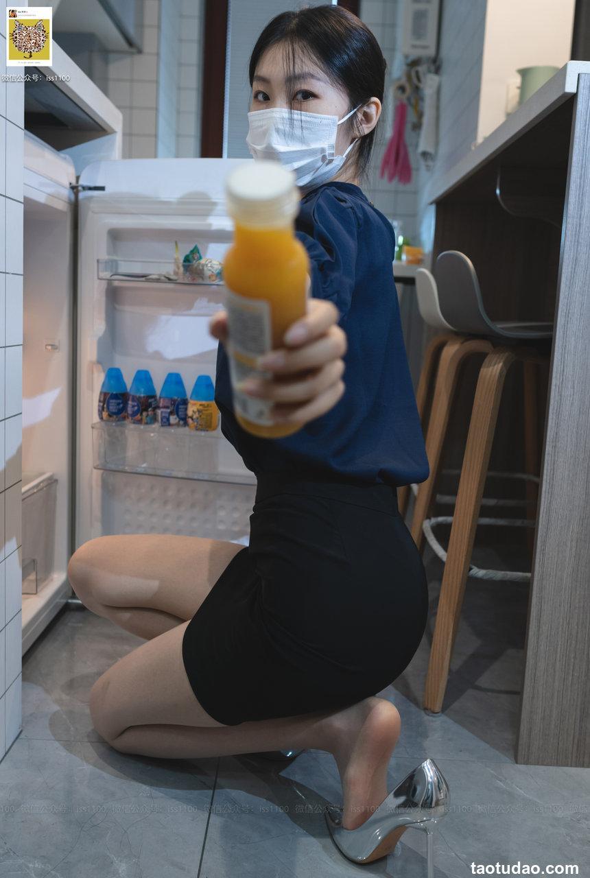 ISS公众号系列 – 美晗 蓝色衬衫 套图+视频