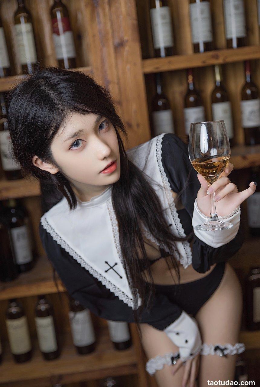 南桃Momoko NO.51 酒味女人 黑修女 福利向 [22P-40MB]