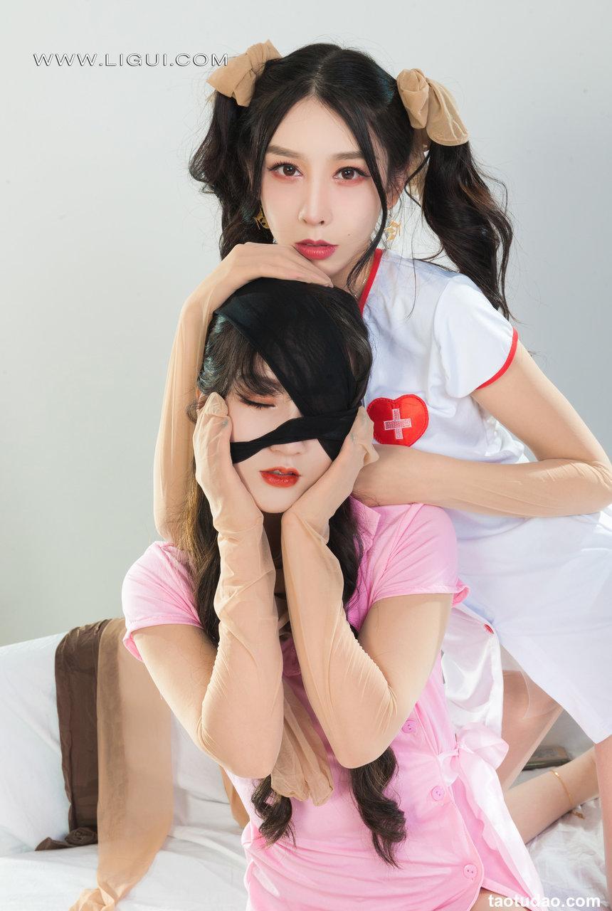 [Ligui丽柜] 2022.03.28《双生花-丝欲双生》兔子&汐汐 [70+1P-75M]