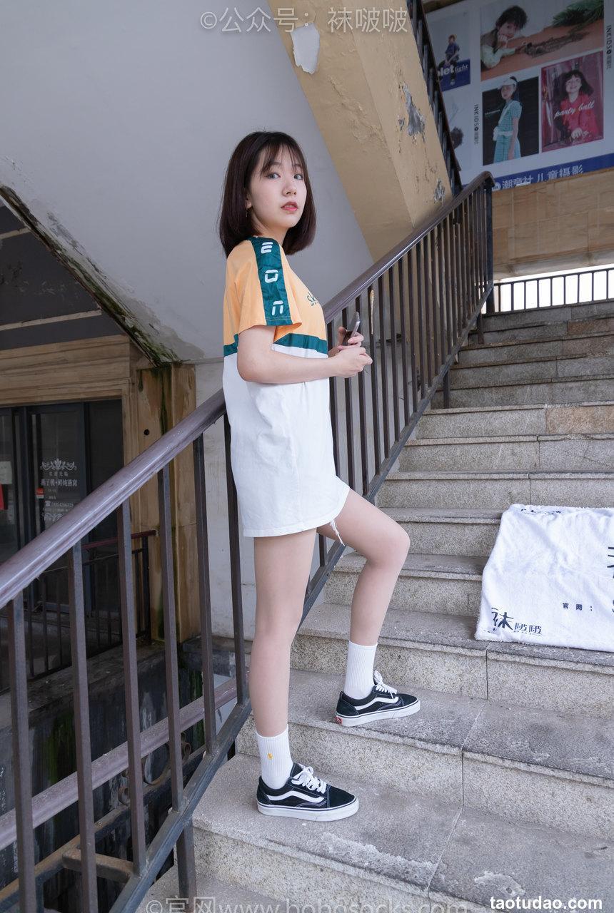 [BoBoSocks袜啵啵]NO.069 小甜豆-vans板鞋、白棉袜、肉丝[135P+1V／7.78GB]