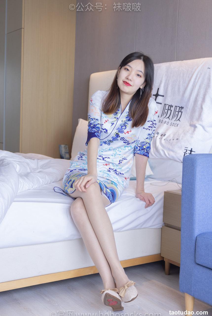 [BoBoSocks袜啵啵]NO.082 小甜豆-旗袍、皮底鞋、高跟鞋、肉丝[140P+1V／6.76GB]