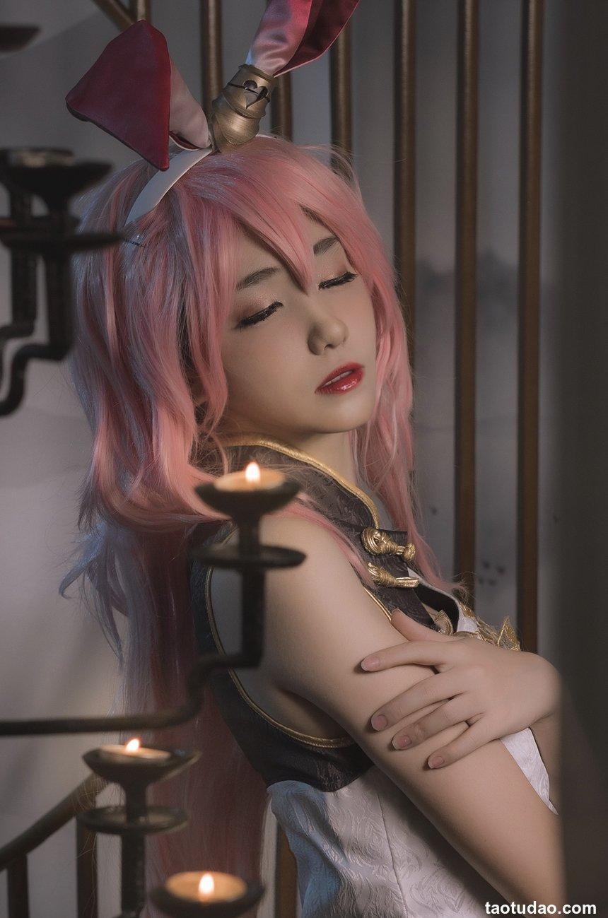 南桃Momoko NO.63 八重樱旗袍 [17P-18MB]