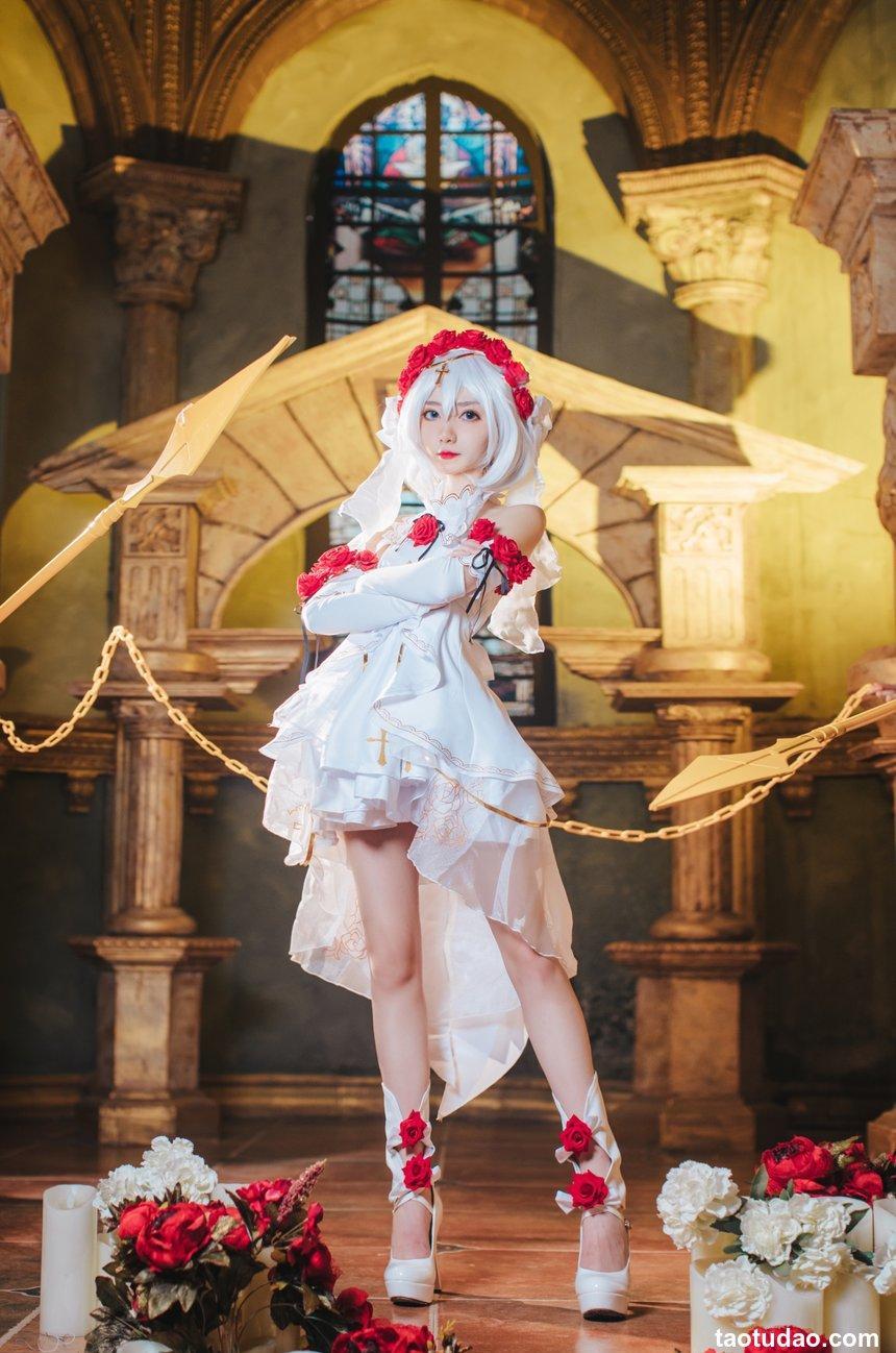 南桃Momoko NO.7 德丽莎花裳月纱 [16P-31MB]