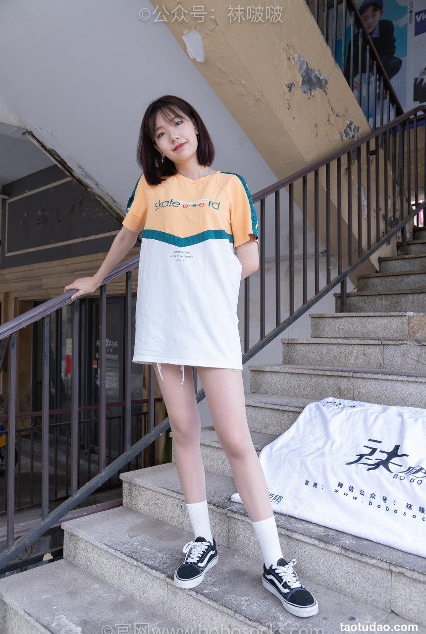 [BoBoSocks袜啵啵]NO.069 小甜豆-vans板鞋、白棉袜、肉丝[135P+1V／7.78GB]