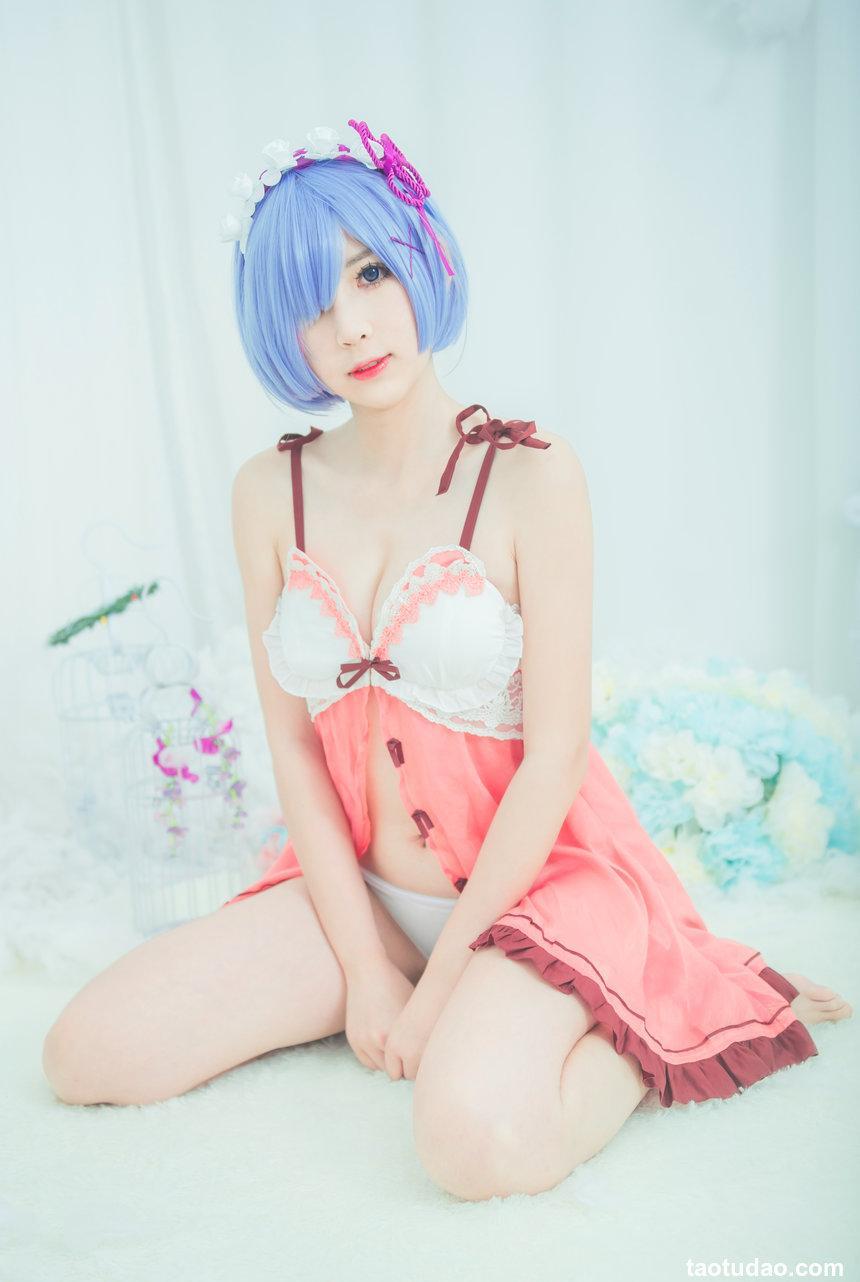 黑米粥 NO.010 – 雷姆睡衣 [24P-63M]