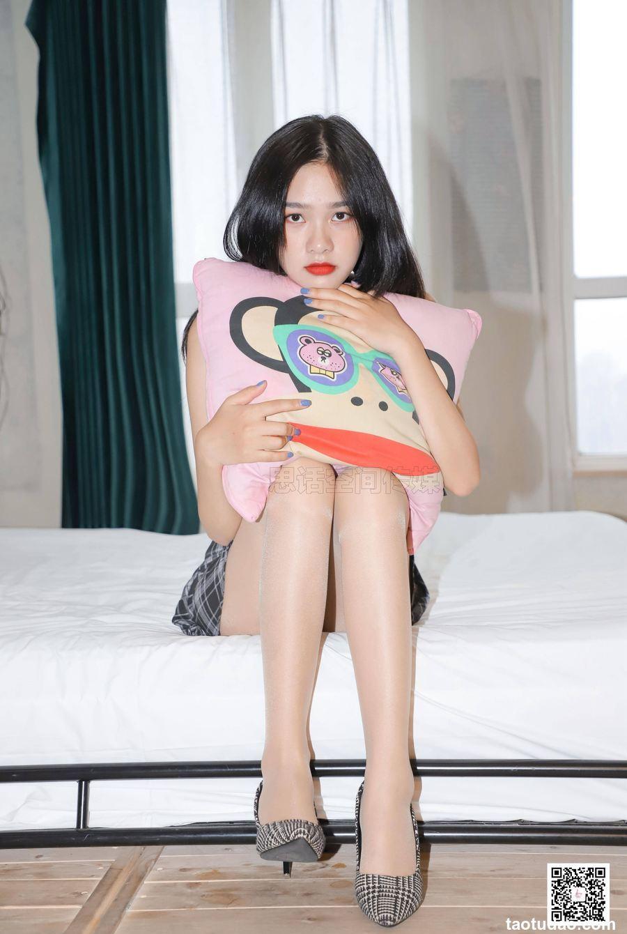 [SiHua思话] SJ080 橙子 格子百褶裙 [46P-62MB]