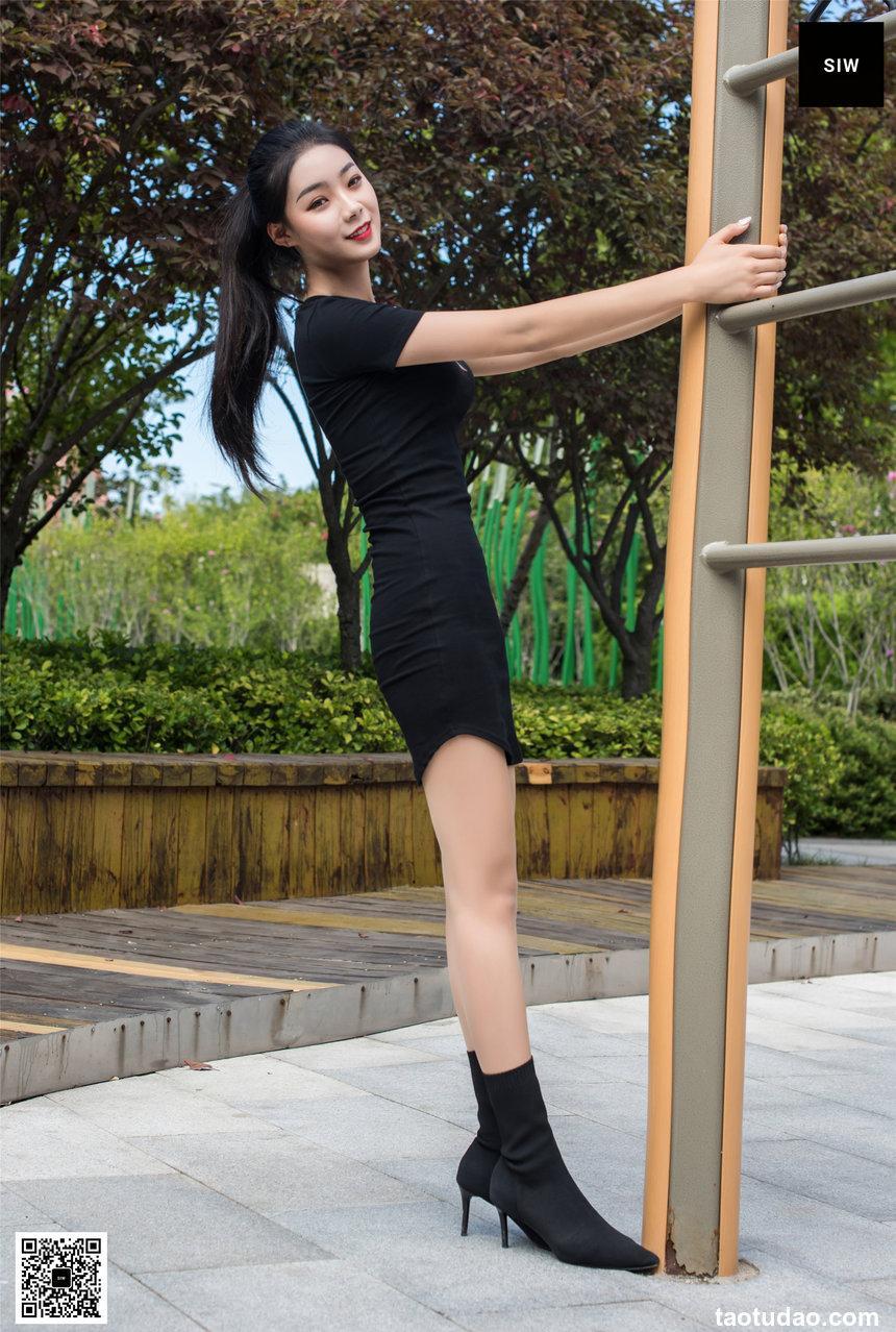 SIW斯文传媒 043 运动休闲纯棉黑色修身连身衫 - 乐饮 [67P-187M]