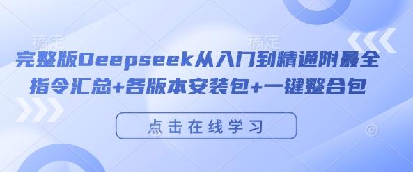 完整版Deepseek从入门到精通安装包一键整合包