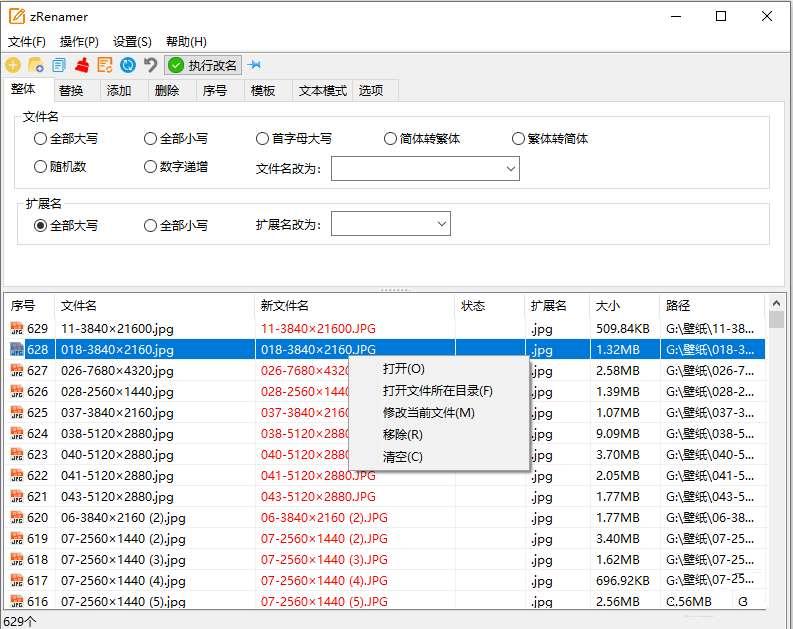 zRenamer v1.6 绿色版|批量改名工具中文版