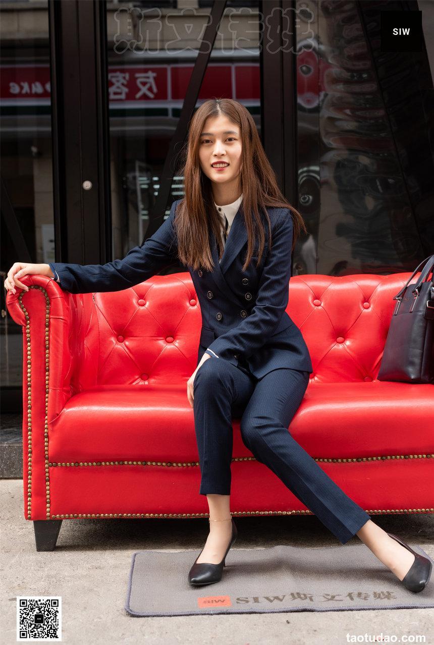SIW斯文传媒 055 时尚气质OL职业双排扣西装制服 - 甄珍 [65P-186M]