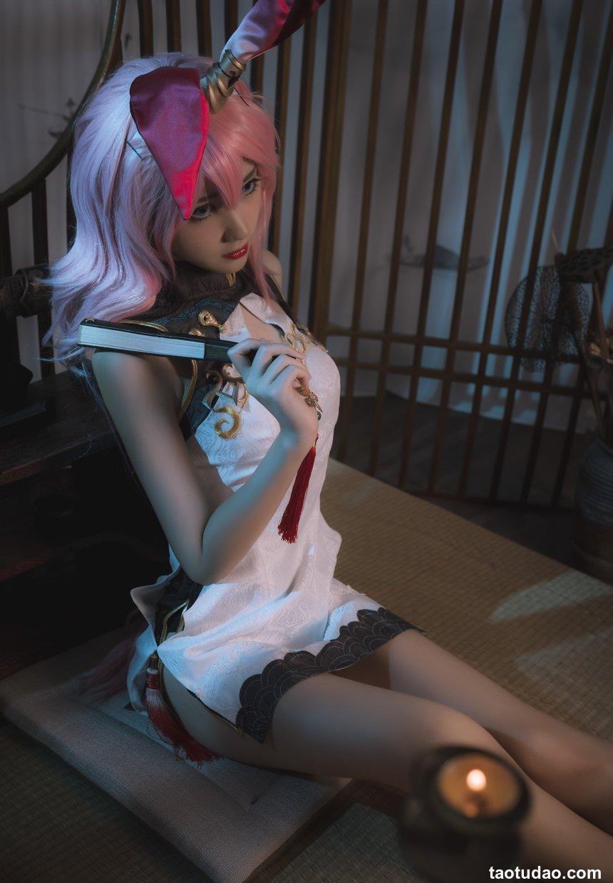 南桃Momoko NO.63 八重樱旗袍 [17P-18MB]