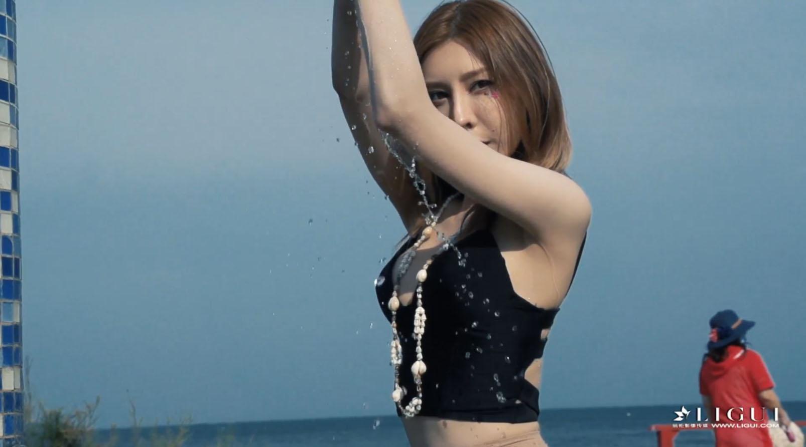 [Ligui丽柜] 2020.12.01 HD视频《沙滩柔情》兔子 [1V-343M]