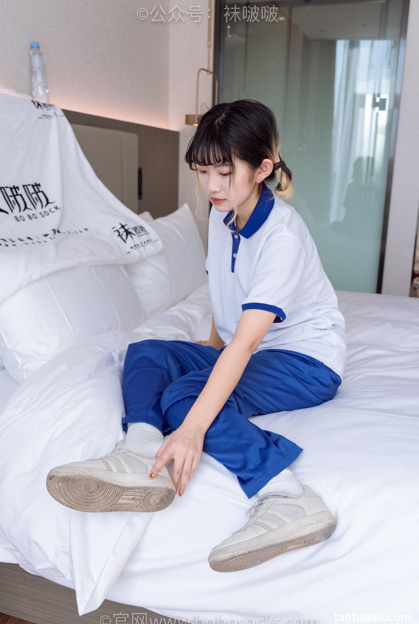 [BoBoSocks袜啵啵]NO.042 砂糖-校服、板鞋、白棉袜、油亮白丝[139P+1V／6.72GB]