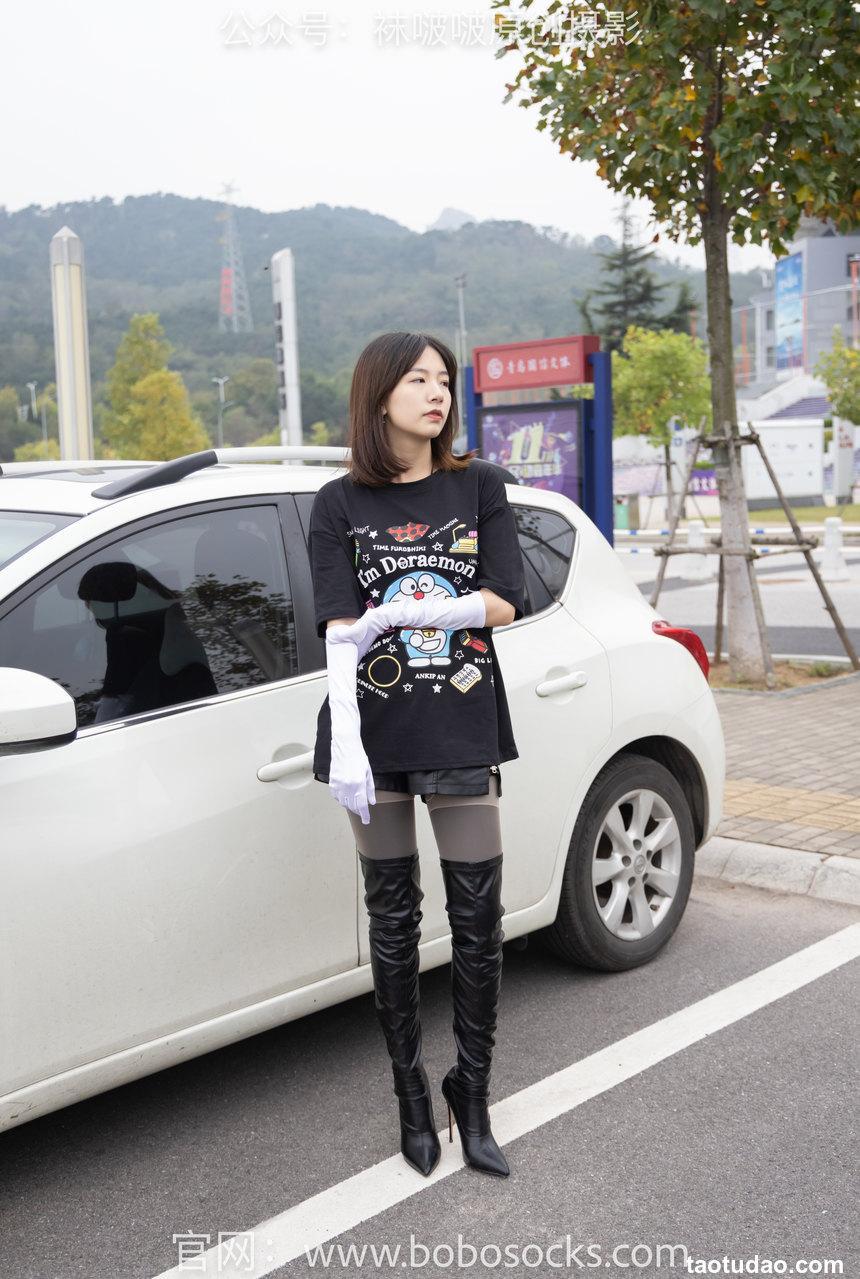 [BoBoSocks袜啵啵]NO.146 小甜豆-高跟长靴、黑色踩脚裤、肉丝[154P+1V／6.19GB]