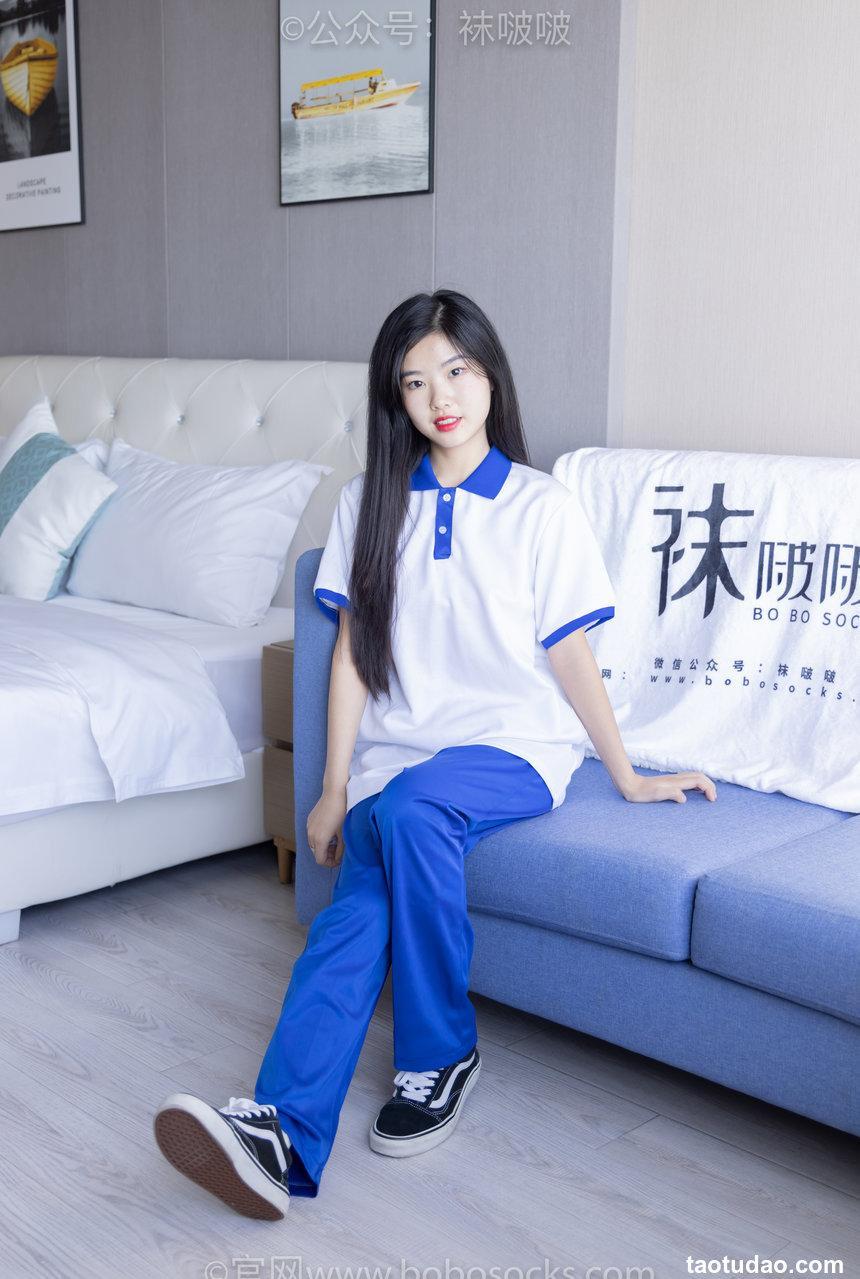 [BoBoSocks袜啵啵]NO.039 小奶熊-校服、vans帆布鞋、短白棉袜、裸足[154P+1V／7.00GB]