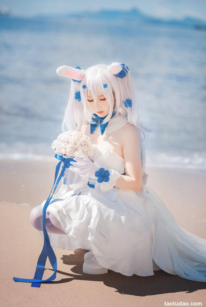 可爱人气Coser面饼仙儿 - 拉菲婚纱 [14P-98MB]