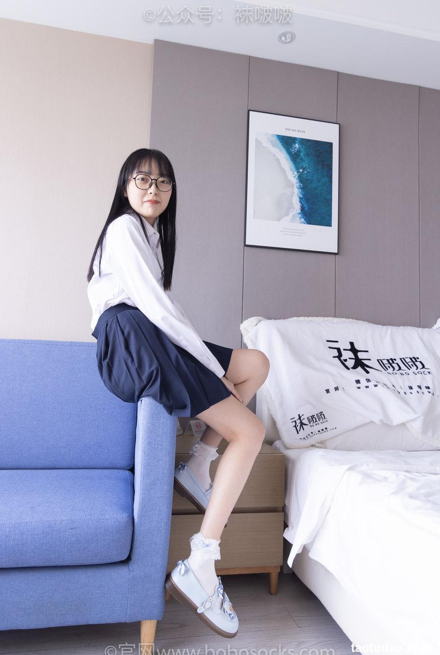 [BoBoSocks袜啵啵]NO.070 稚予-皮鞋、拖鞋、过膝袜、白棉袜[148P+1V／7.09GB]