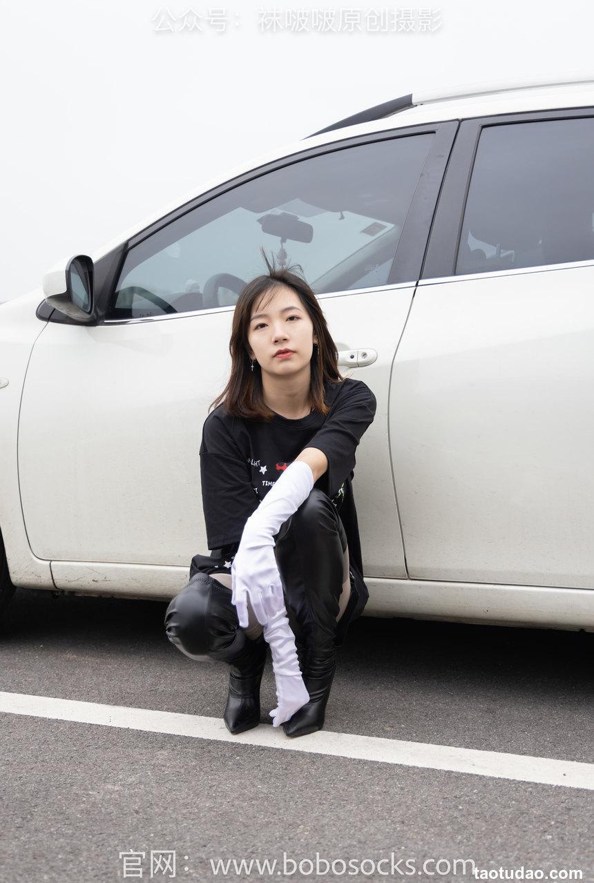 [BoBoSocks袜啵啵]NO.146 小甜豆-高跟长靴、黑色踩脚裤、肉丝[154P+1V／6.19GB]