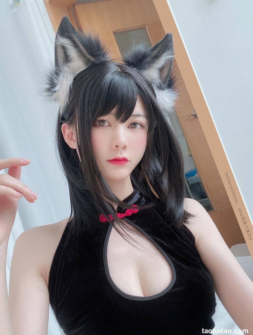 眼酱大魔王 NO.048 黑丝旗袍[34P／132MB]