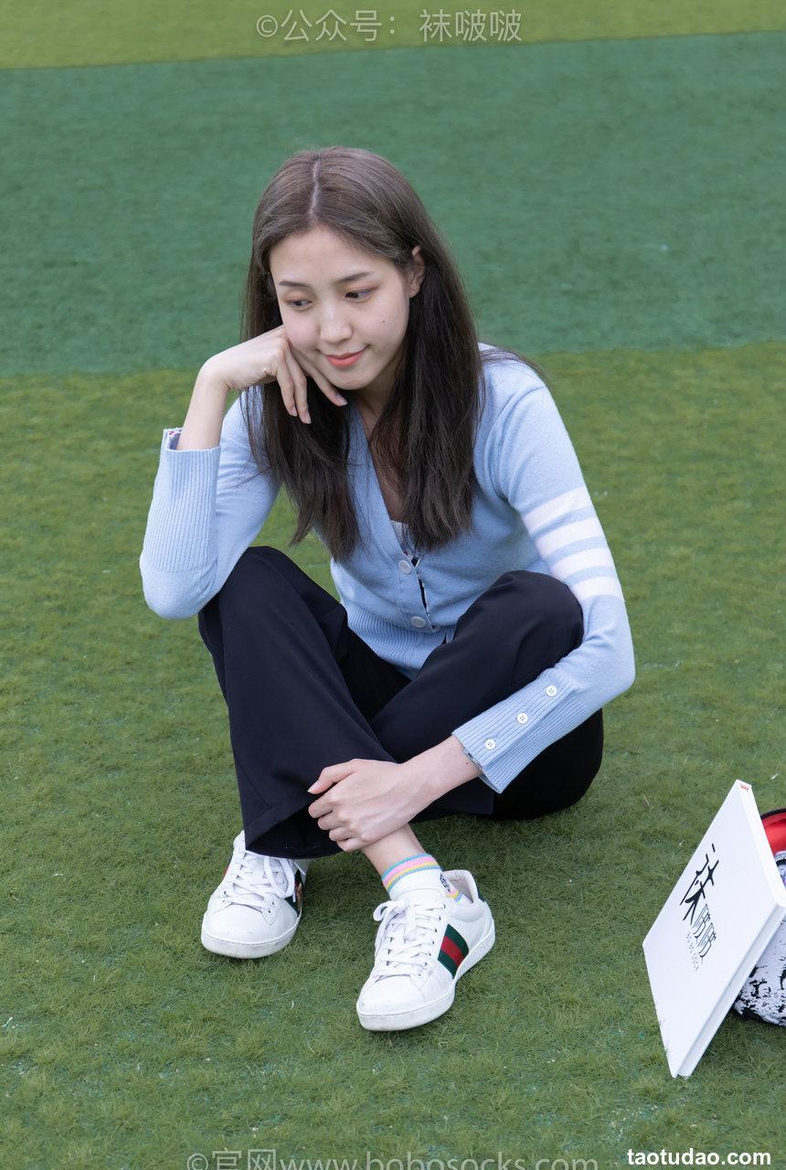 [BoBoSocks袜啵啵]NO.021 泡芙-板鞋、白棉袜、裸足[131P+1V／3.12GB]