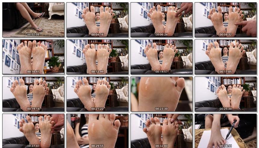 [A&F]丝足视频 008-JoJo 第6部 涂大量精油 [1V-3.88G]