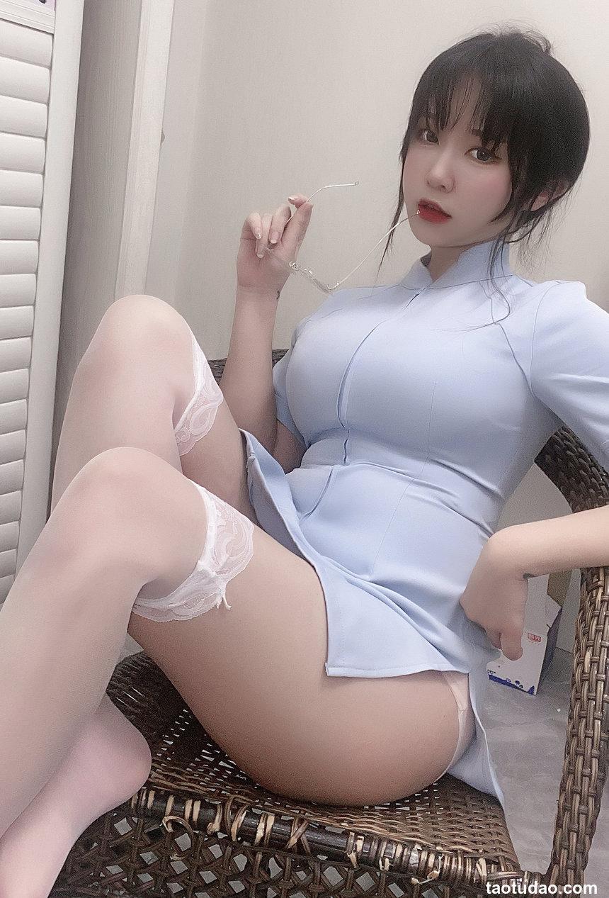 奇行家狗崽 - NO.07 七三蓝护士 [16P-80MB]