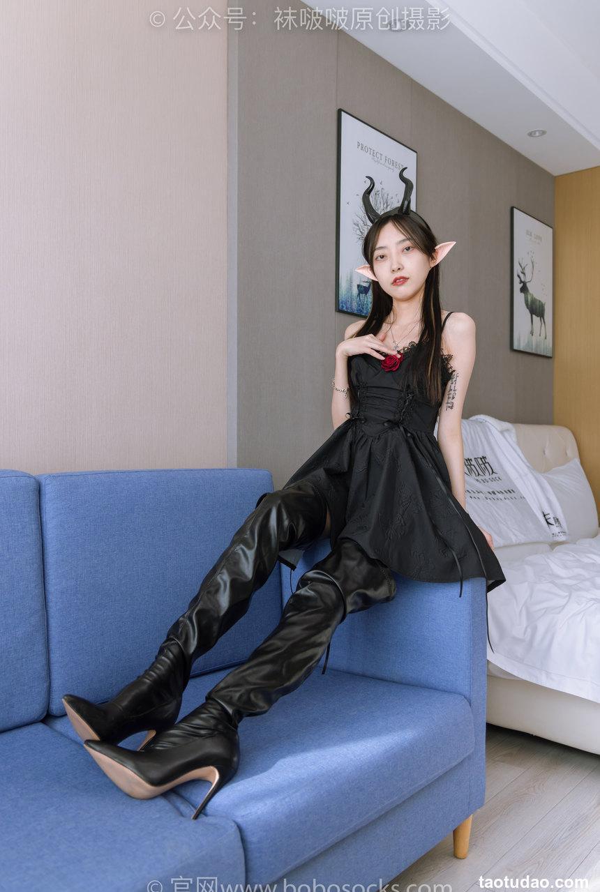 [BoBoSocks袜啵啵]NO.168 稚予-高跟鞋、长靴、油亮黑丝、手撕丝袜剧情[140P+1V／6.04GB]