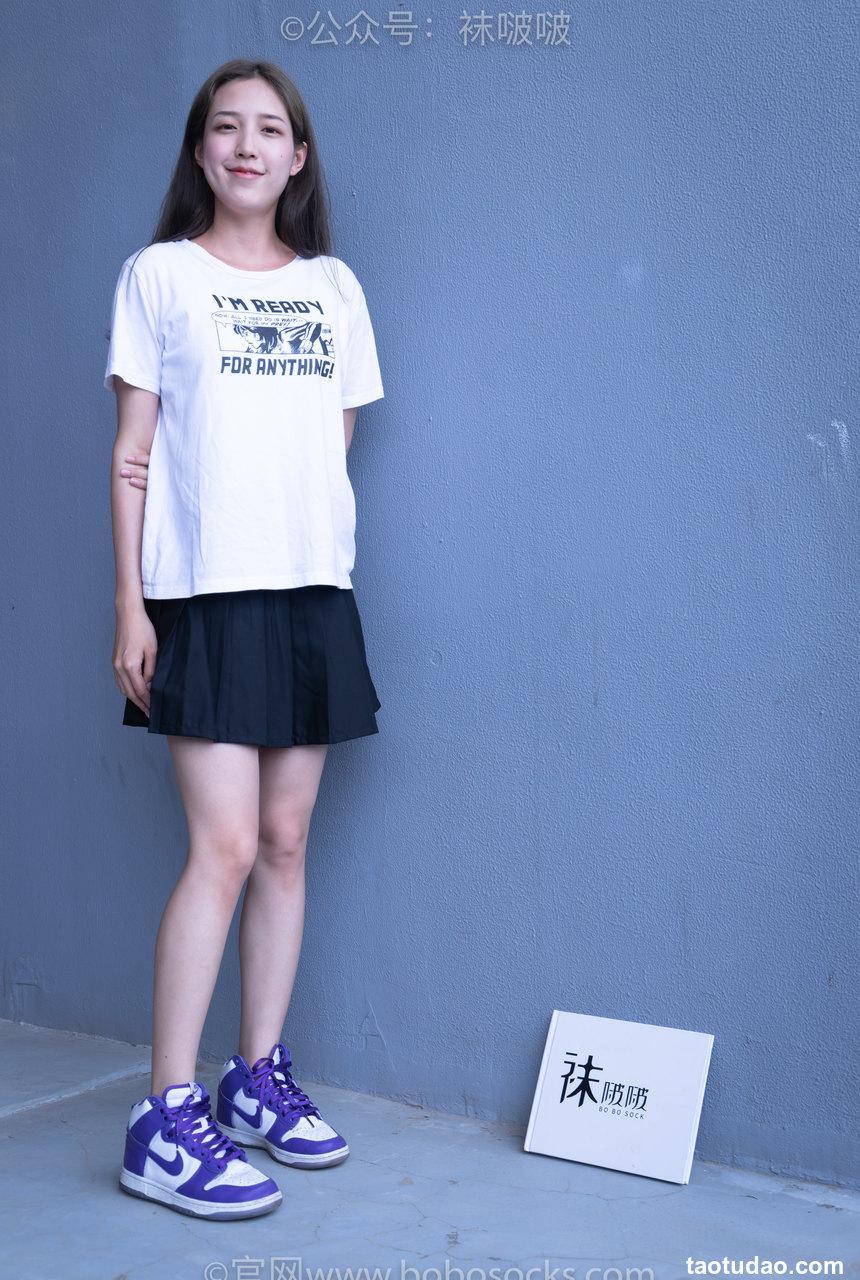 [BoBoSocks袜啵啵]积分限定作品 NO.002 泡芙- AJ、白色棉质船袜、裸足[135P／1.24GB]