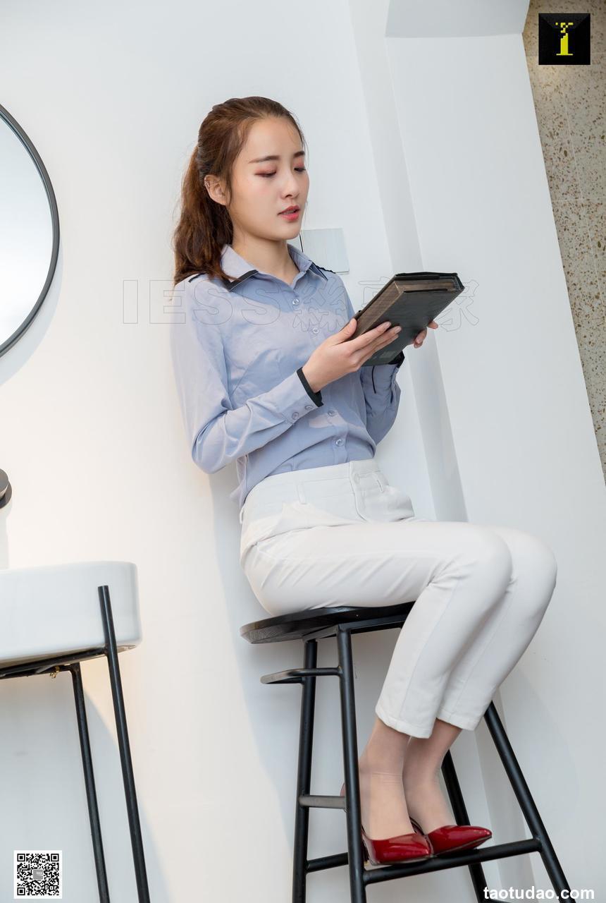 [IESS异思趣向]2019.05.01 丝享家476：婉萍简约白色西装裤 [85P]