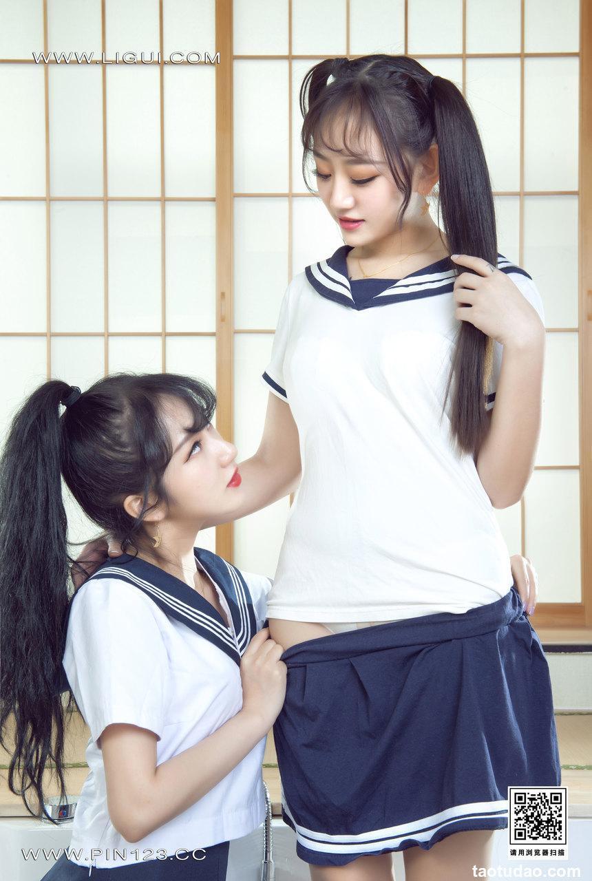 [Ligui丽柜] 2023.01.06 《双生花-花季岁月》小熊&汐汐 [81+1P-95M]