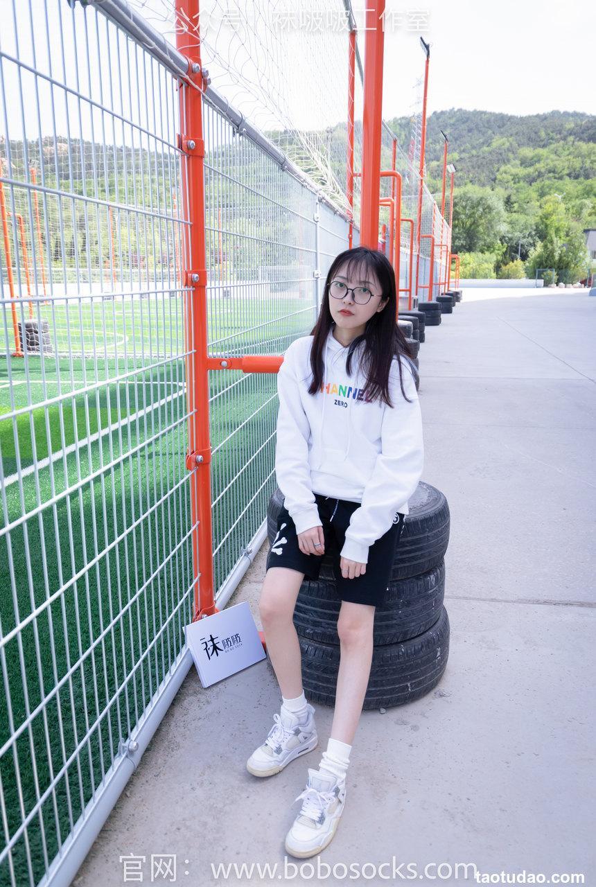 [BoBoSocks袜啵啵]NO.103 稚予-AJ篮球鞋、白棉袜、裸足[134P+1V／2.51GB]