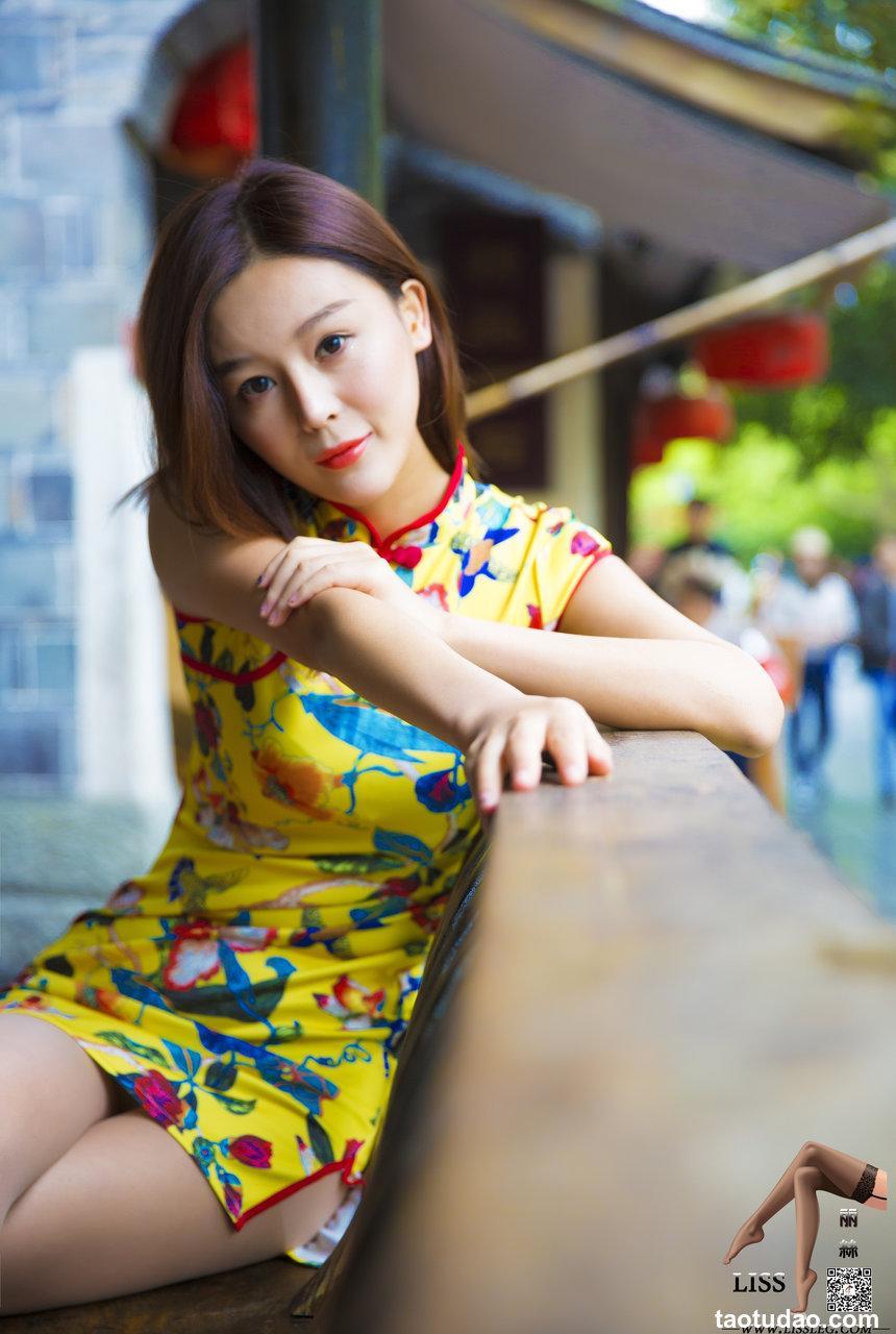 GIRLISS丽丝映像 - 梁冰 黄色的旗袍丝 [77P-1.68GB]