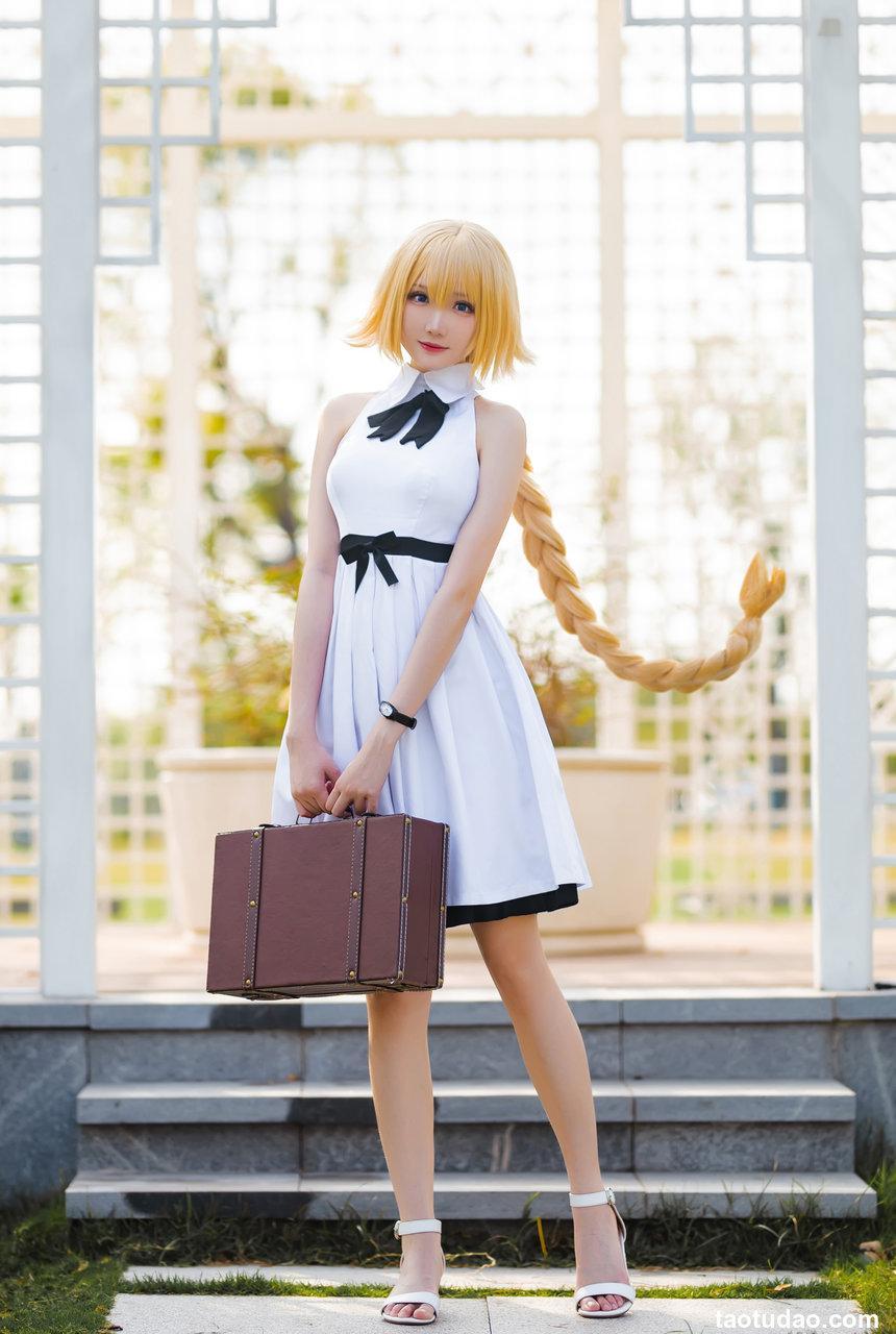 瓜希酱 NO.021 贞德三周年白裙德 [20P-80MB]