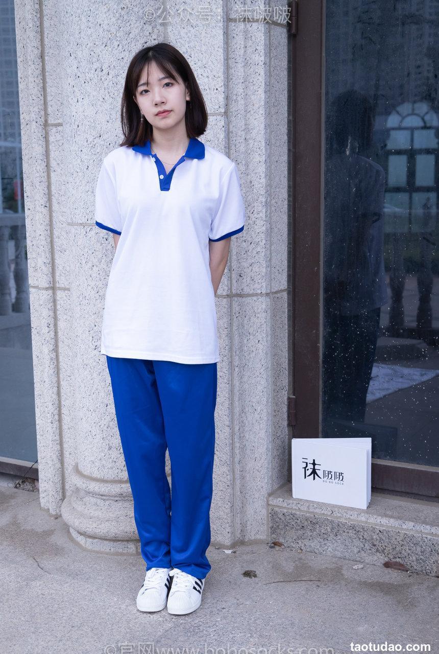 [BoBoSocks袜啵啵]NO.022 小甜豆-校服、贝壳头、白棉袜、肉丝[140P+1V／6.34GB]