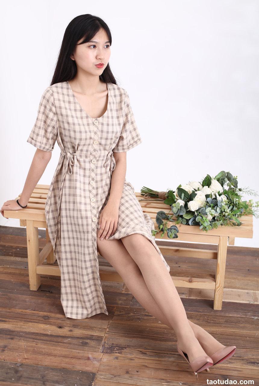 奈丝写真 NO.128 80年代的复古衬衫裙-小橙子 [41P+529M]