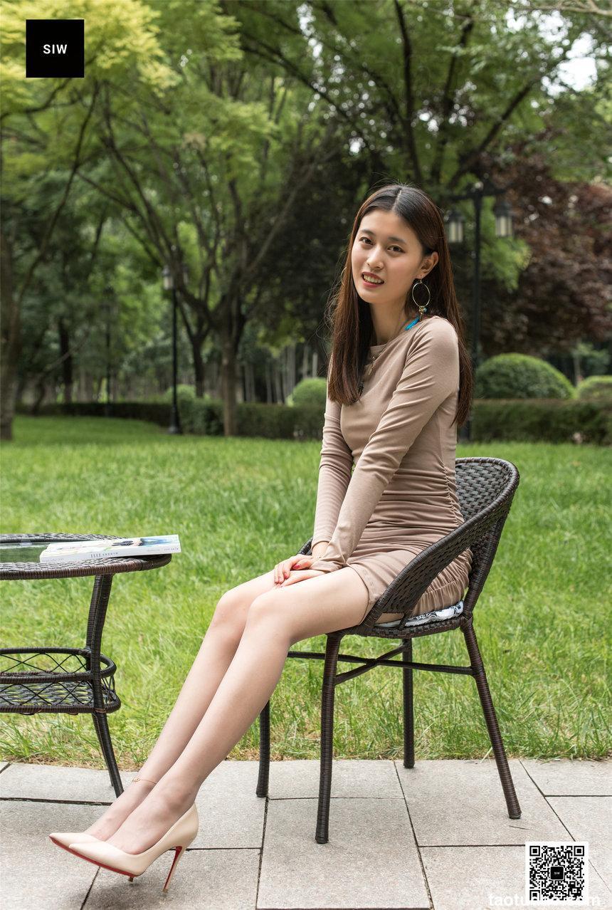 SIW斯文传媒 033 韩版长袖修身褶皱包臀针织连衣裙 - 甄真 [60P-205M]