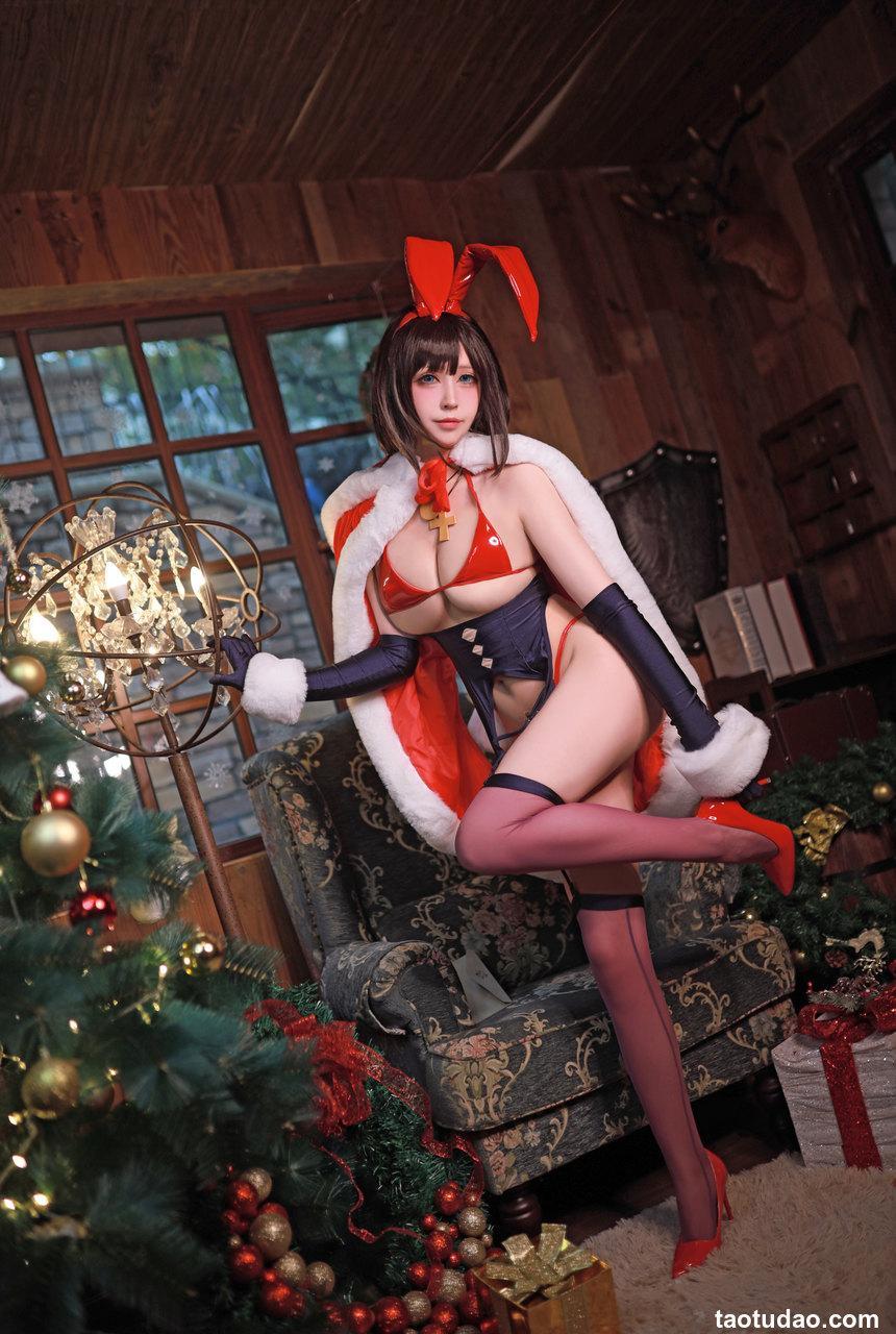 黑白御猫 NO.002 — 魔太郎圣诞兔子 [35P-412M]